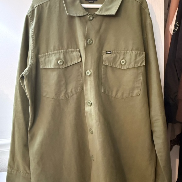 Obey Forest Green Shirt Jacket - Picture 9 of 11